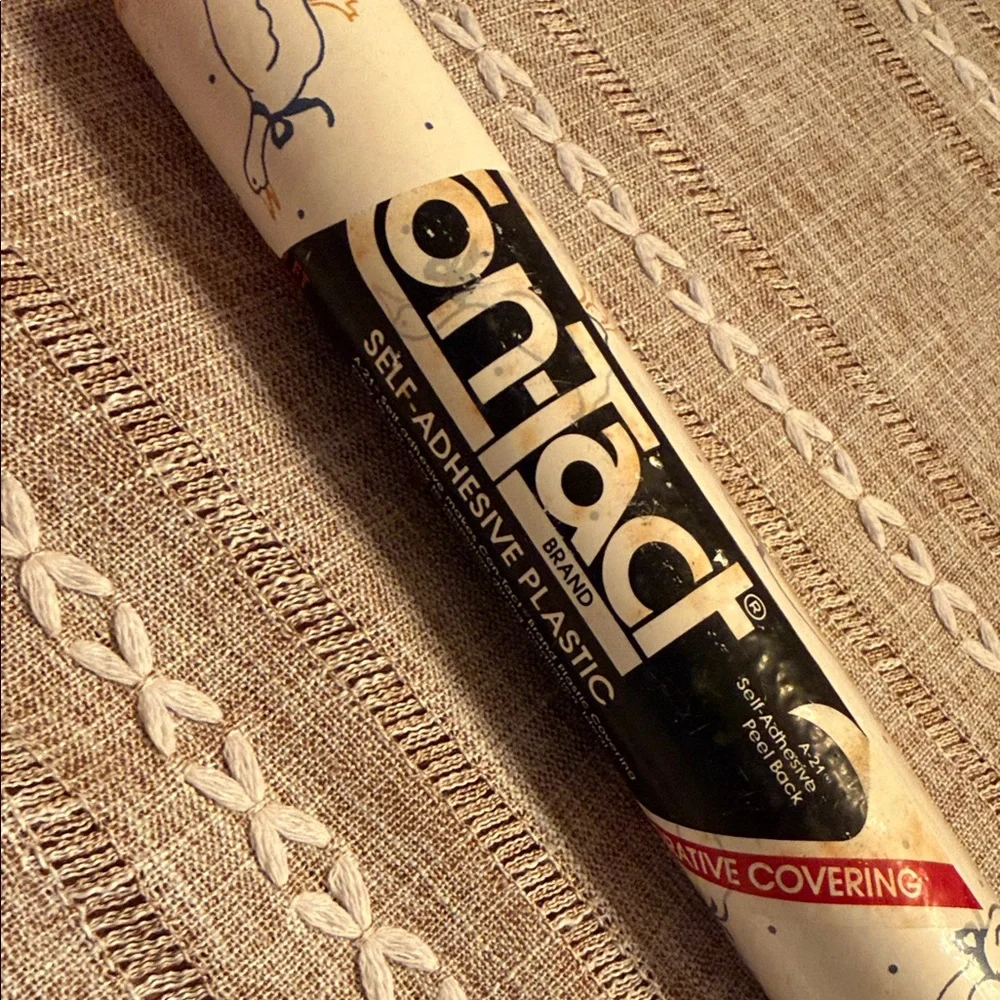 Vintage Con-Tact Self-Adhesive Plastic Roll *1986 Country Geese*